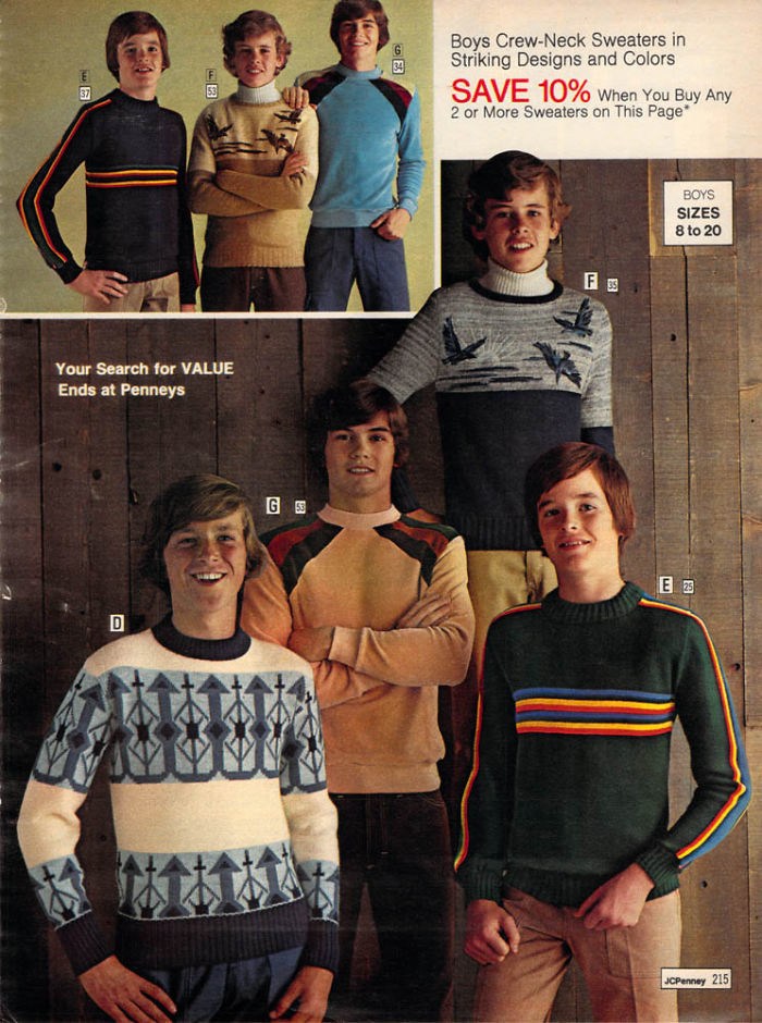 Reklama zo 70.rokov na chlapčenské svetre