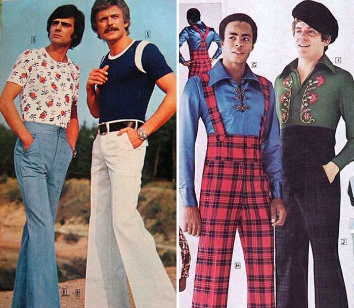 Reklama zo 70.rokov na pánske nohavice