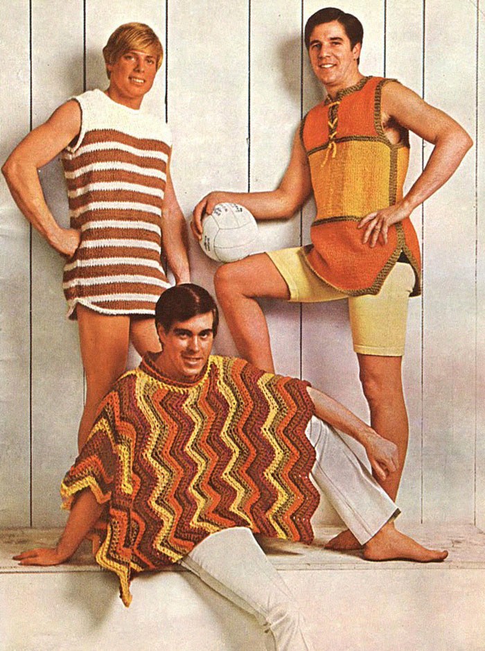 Reklama zo 70.rokov na pánske svetre