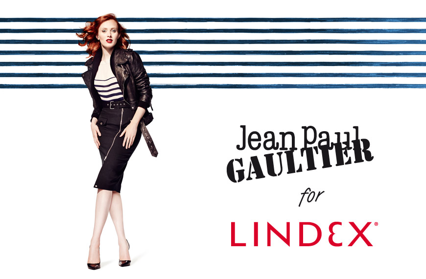 Pruhy a tatoo motívy sú hlavné motívy kolekcie Jean Paul Gaultier pre Lindex