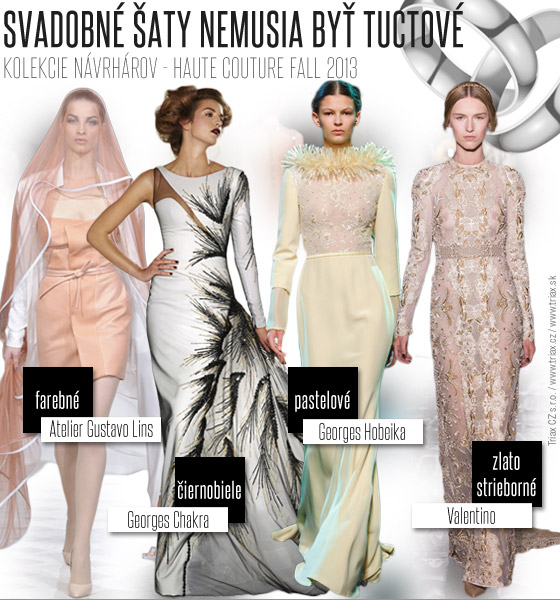 Svadobné šaty z Haute Couture Fall 2013