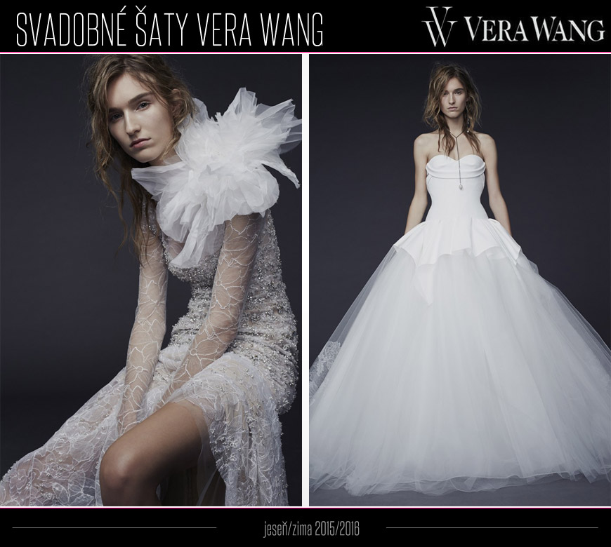 Vera Wang ukazuje v čom sa budete vydávať na jeseň a v zime budúceho roka Svadobné šaty Vera Wang sú z kolekcie jeseňzima 20152016