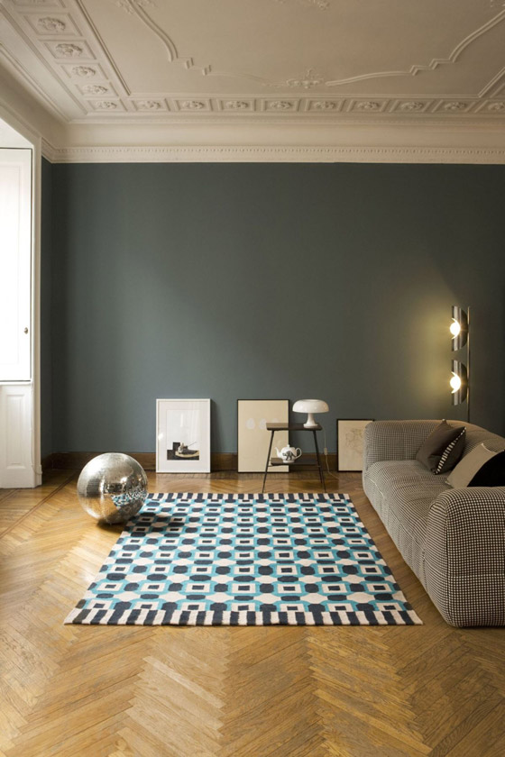 Vlnený koberec DOGO z kolekcie mladých talianskych návrhárov pre značku Karpeta