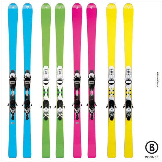 Bogner ponúka lyže ktorých jediným dizajnom je farba Medzi inými prezdobenými lyžami tieto rozhodne vyniknú a zaujmú
