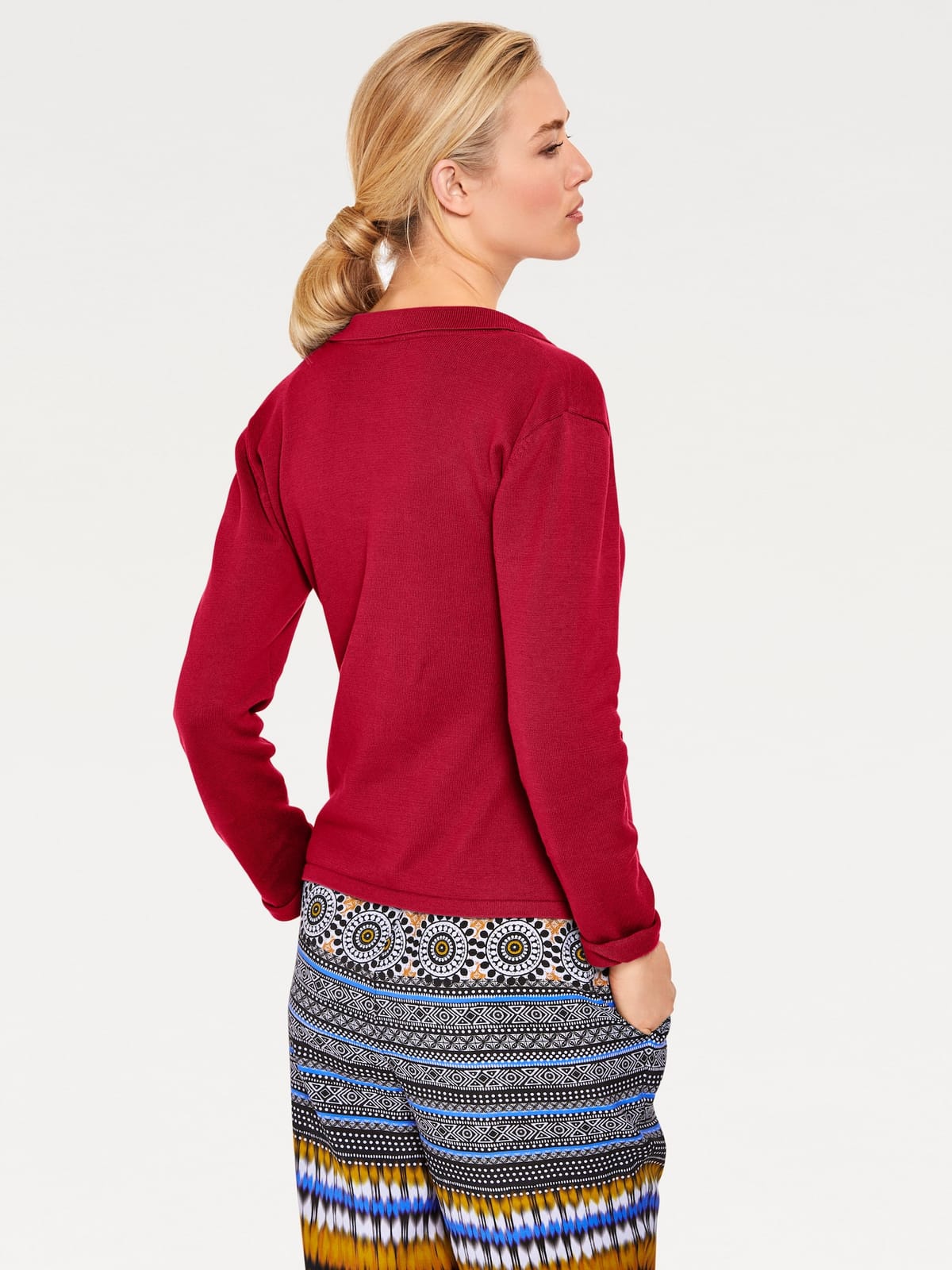 heine Kardigán rubínová1