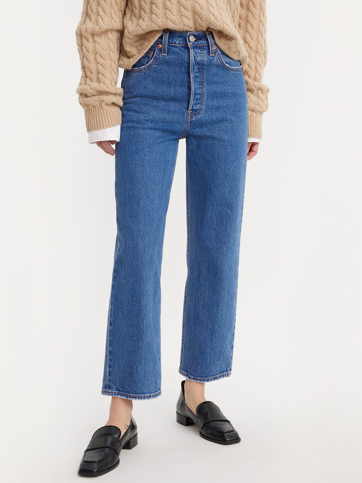 Džínsy 'Ribcage Straight Ankle Jeans'1