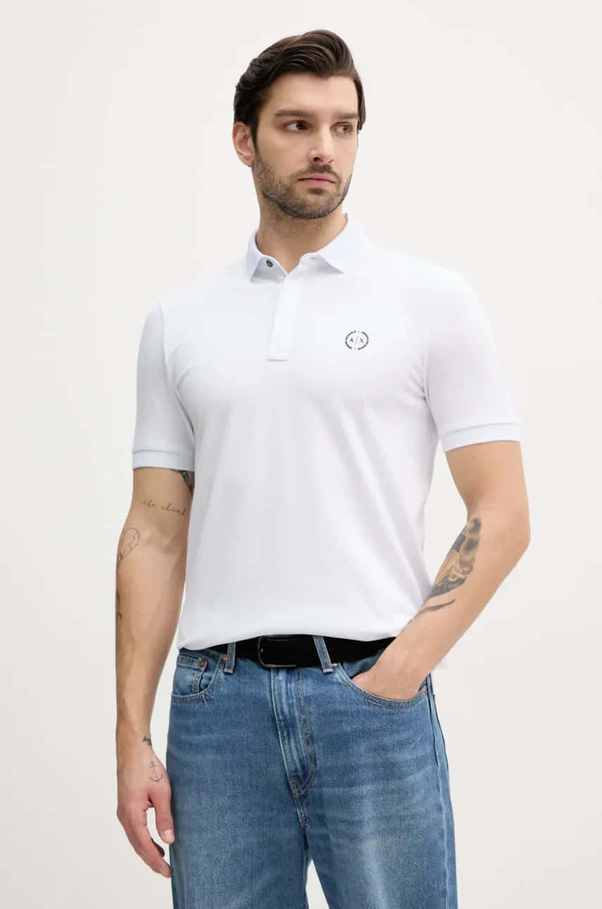 Armani Exchange - Pánske polo tričko 8NZF91 ZJ81Z NOS