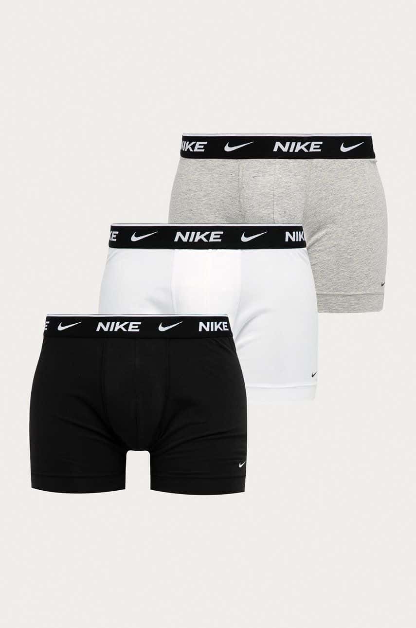 Boxerky Nike (3-pak) pánske, biela farba