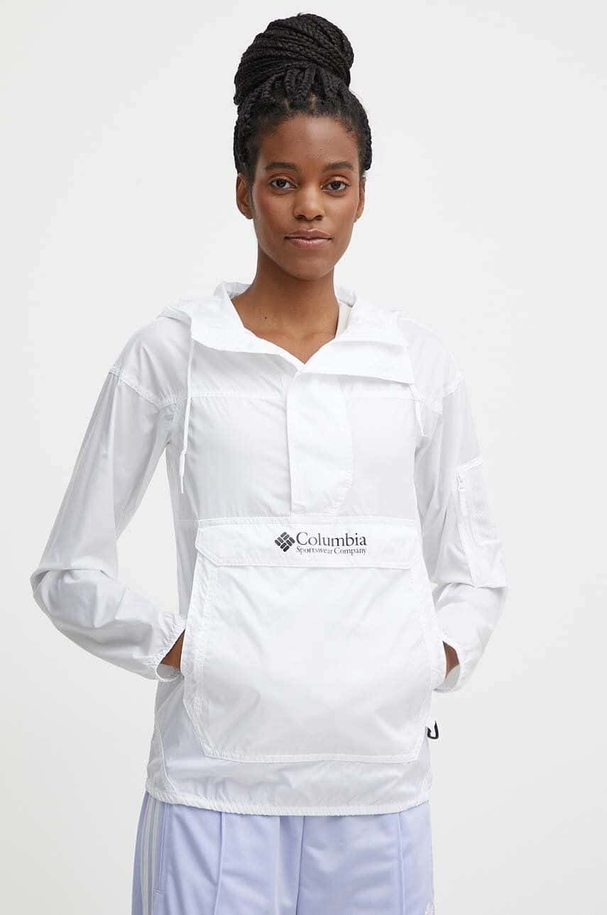 Bunda Columbia Challenger biela farba, prechodná, 1870951