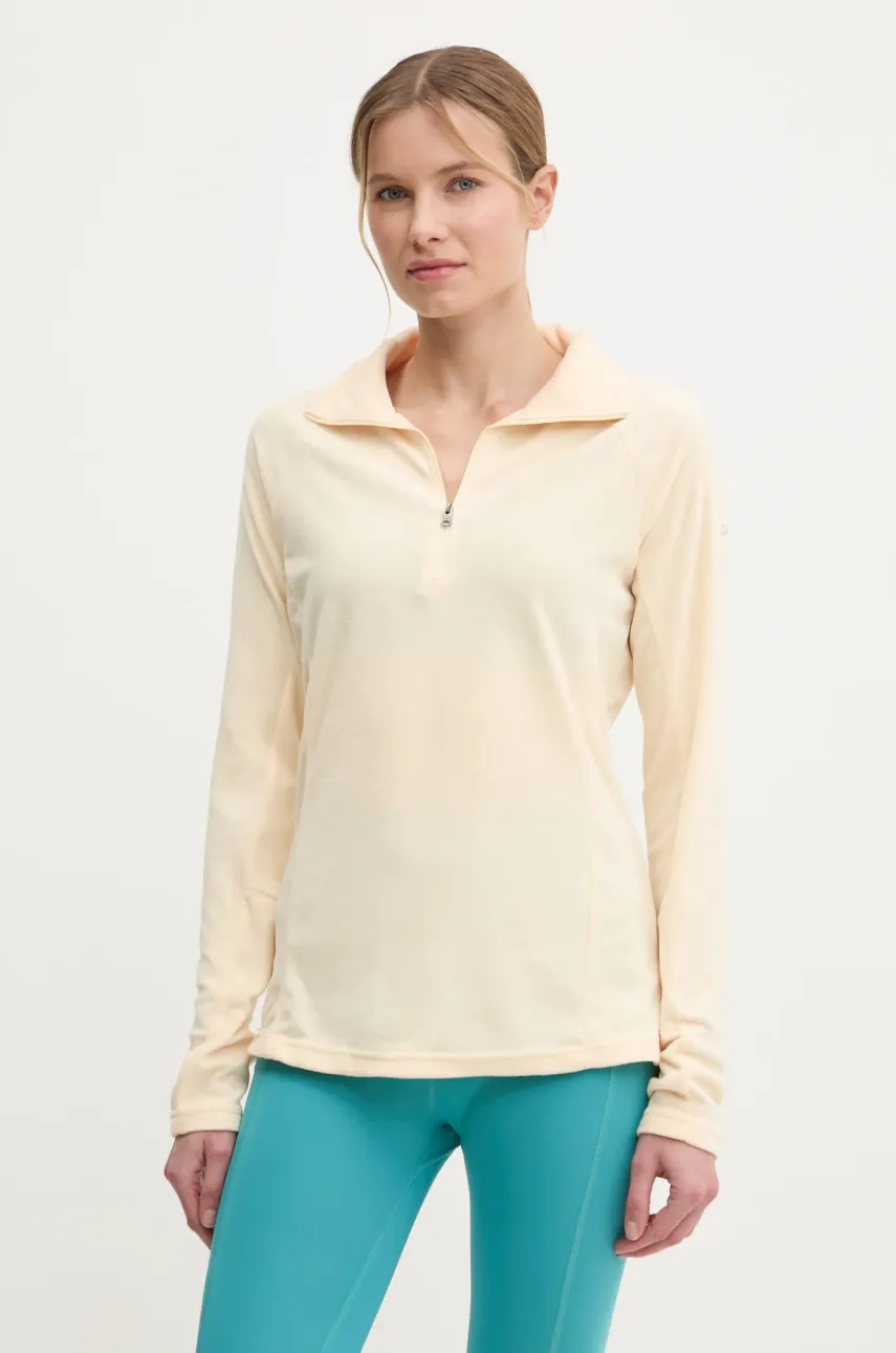 Športová mikina Columbia Glacial IV béžová farba, jednofarebná, 1802201