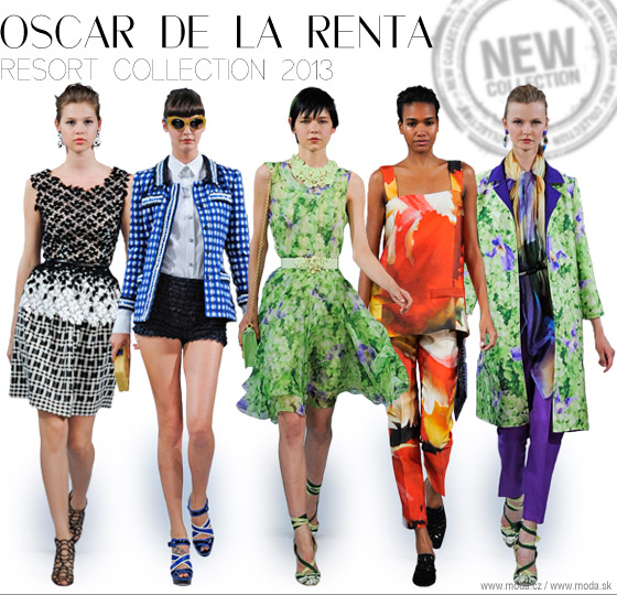 Výber modelov z kolekcie Oscar de la Renta Resort 2013