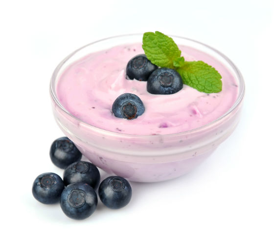 Čučoriedkový jogurt