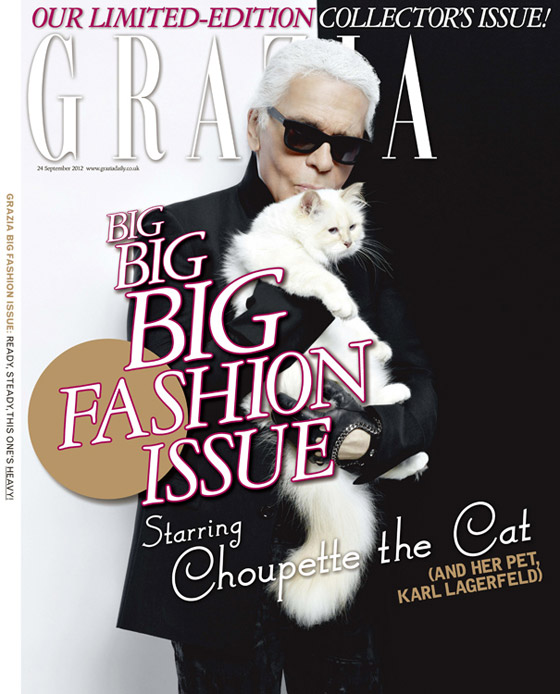 Dennému harmonogramu Lagerfeldovej mačky Choupette venoval dokonca špeciálne vydania aj prestížny týždenník Grazia UK