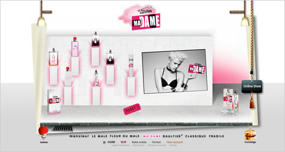 Reklama na parfum Ma Dame od Gaultiera