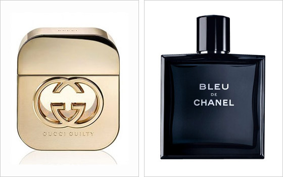Najlepšia dámska luxusná vôňa Gucci Gulilty a najlepšia pánska luxusná vôňa Bleu de Chanel