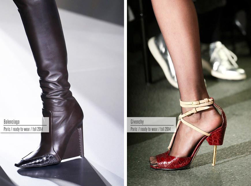 Trendy obuv jeseňzima 20142015 Balenciaga Givenchy