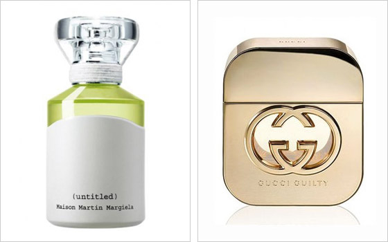 Extraordinárnym parfumom a parfumom hodným superstar boli zvolené vôňa Martin Margiela Untitled a Gucci Gulilty