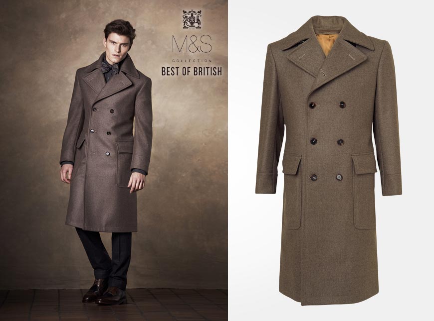 Pánsky kabát z kolekcie MarksSpencer pre jeseň zima 20142015