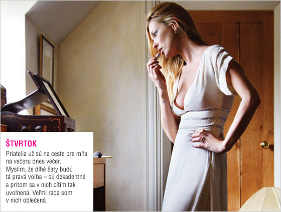 Štvrtkový model od Kate Moss