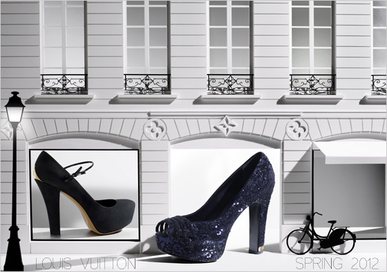 Lodičky na hrubom podpätku Louis Vuitton pre 2012