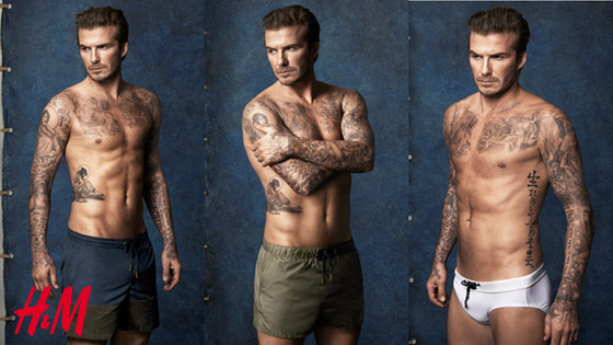 Plavky HampM by David Beckham  leto 2014
