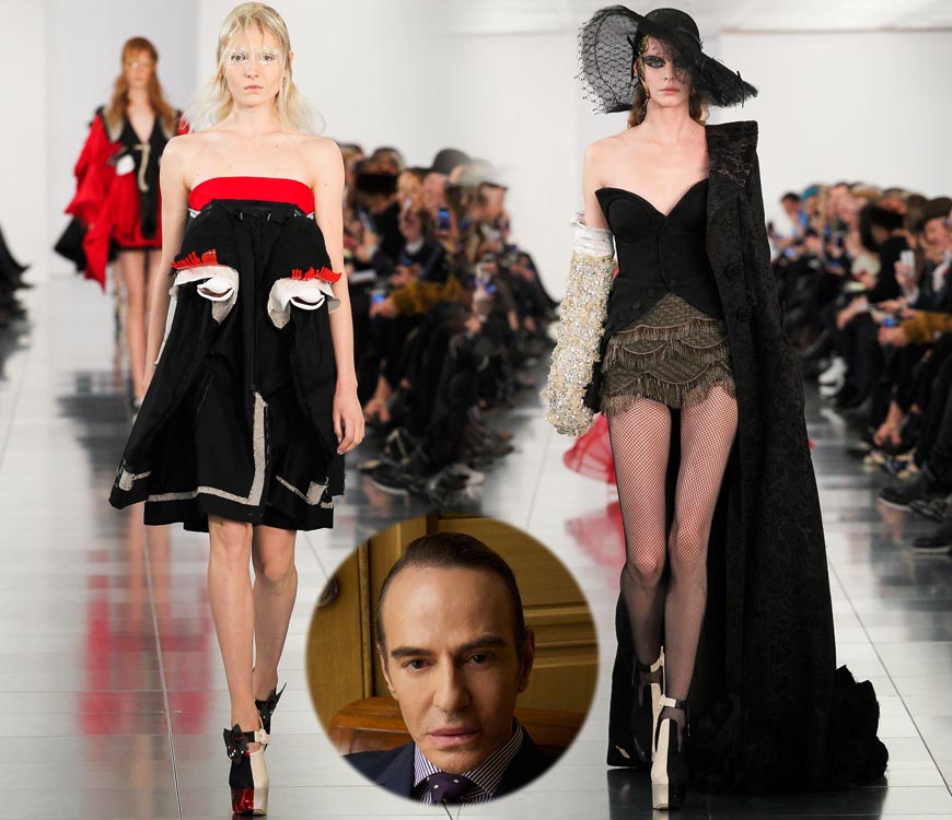Modely Johna Galliano pre Haute Couture Spring 2015 Maison Margiela