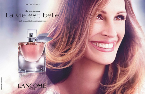 Tvárou parfumu Lancôme La Vie Est Belle LEau de Parfum Legere je Julia Roberts