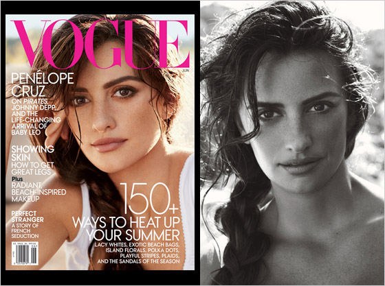 Predná stránka magazínu Vogue s Penelope Cruz