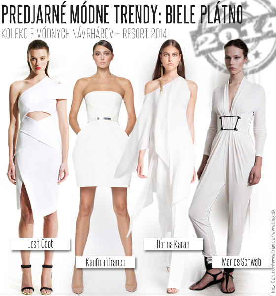 Predjarné mdne trendy Biele plátno  Resort 2014