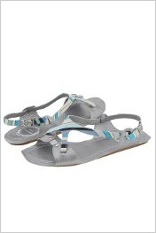 Sivé ploché sandále od Emilio Pucci