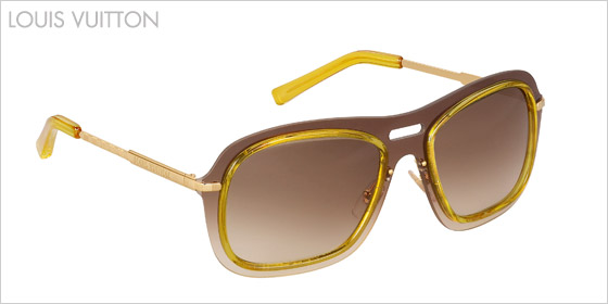 Pánske slnečné okuliare Louis Vuitton so zlato hnedým rámom