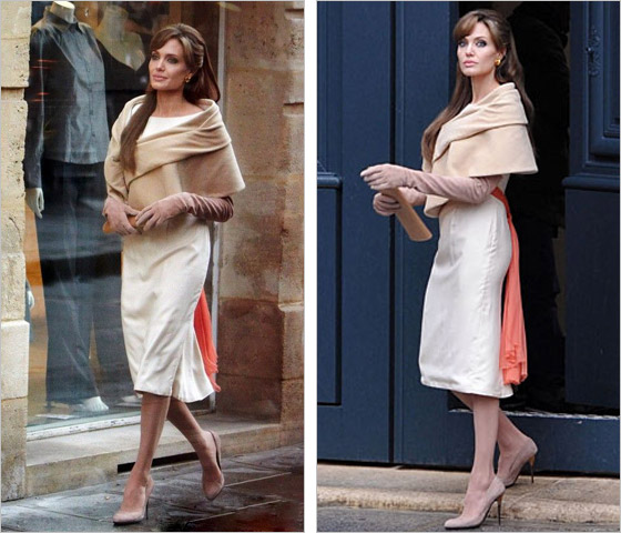 Angelina Jolie vrole Elisy si obula podpätky Ferragamo ktoré sa čoskoro objavia vimitovanej kolekcii 