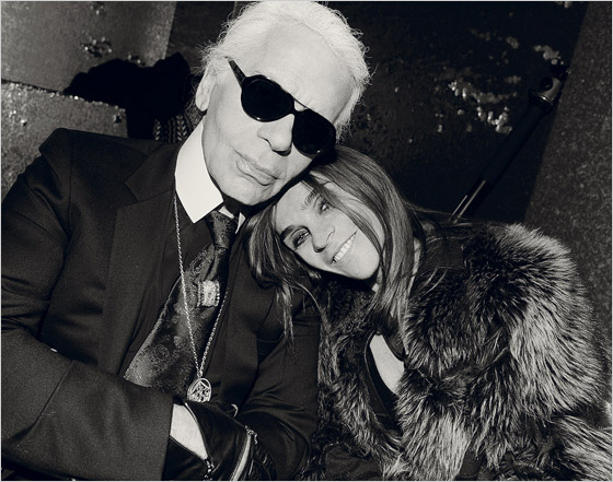 Karl Lagerfeld a Carine Roitfeld