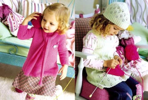 Dievčatká v pletených svetríkoch
