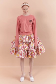 Ružovéy outfit - modelka