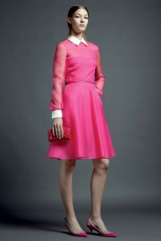 Ružovéy outfit - modelka