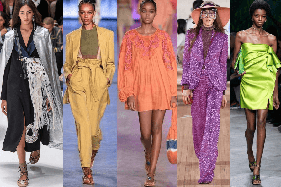 Trendy vo farebných kombináciách na  svetových týždňoch módy.